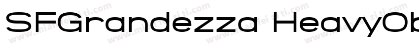 SFGrandezza HeavyObl字体转换